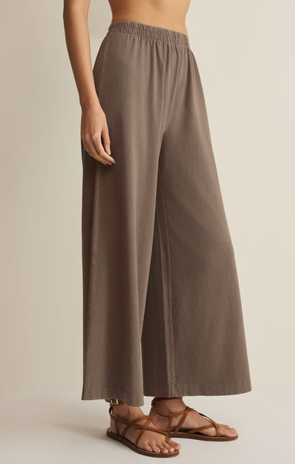 Scout Jersey Crop Flare Pant- Taupe