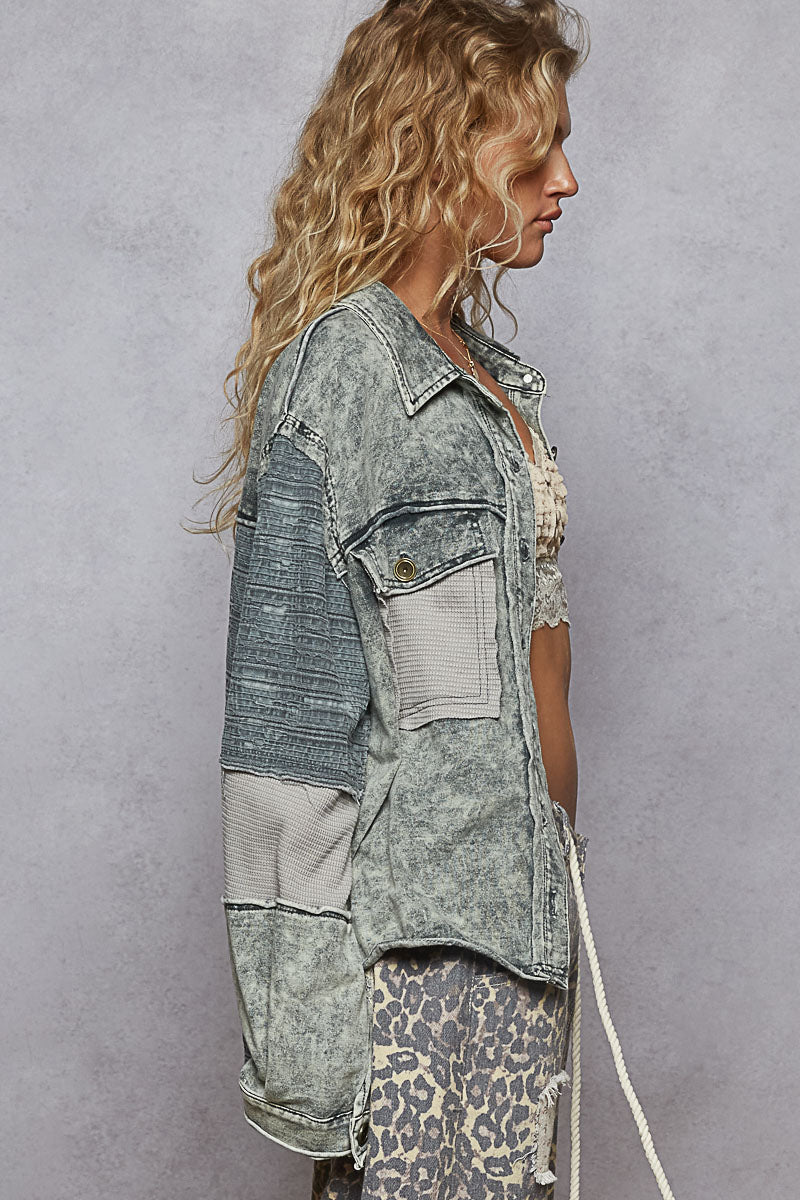 Vintage Charcoal Denim Shirt