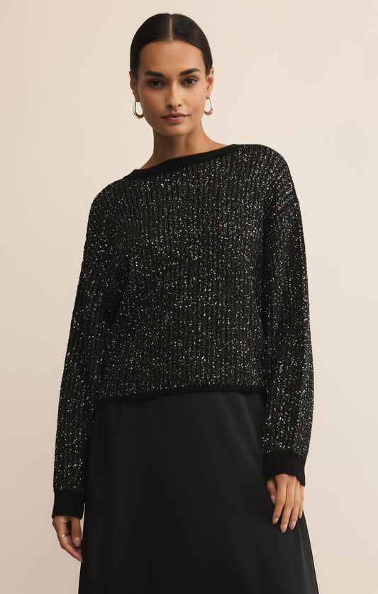 GLEAM SEQUIN SWEATER