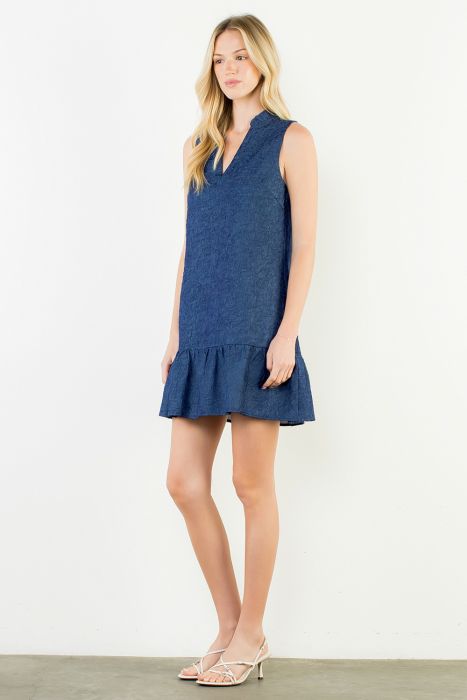 Sleeveless Textured Dress