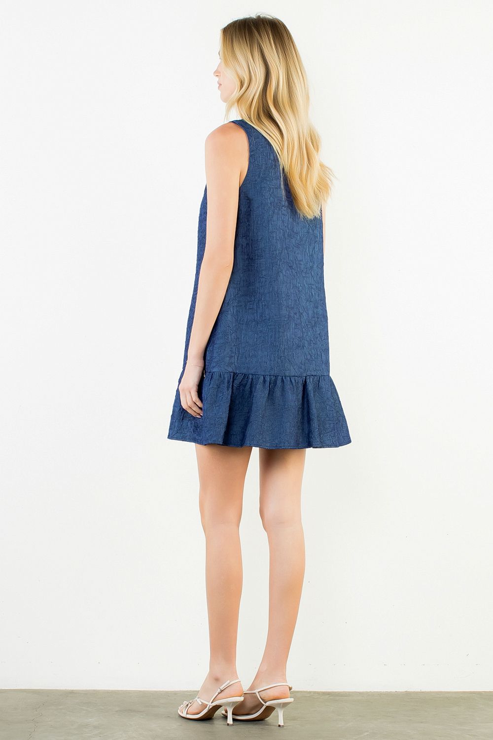 Sleeveless Textured Dress