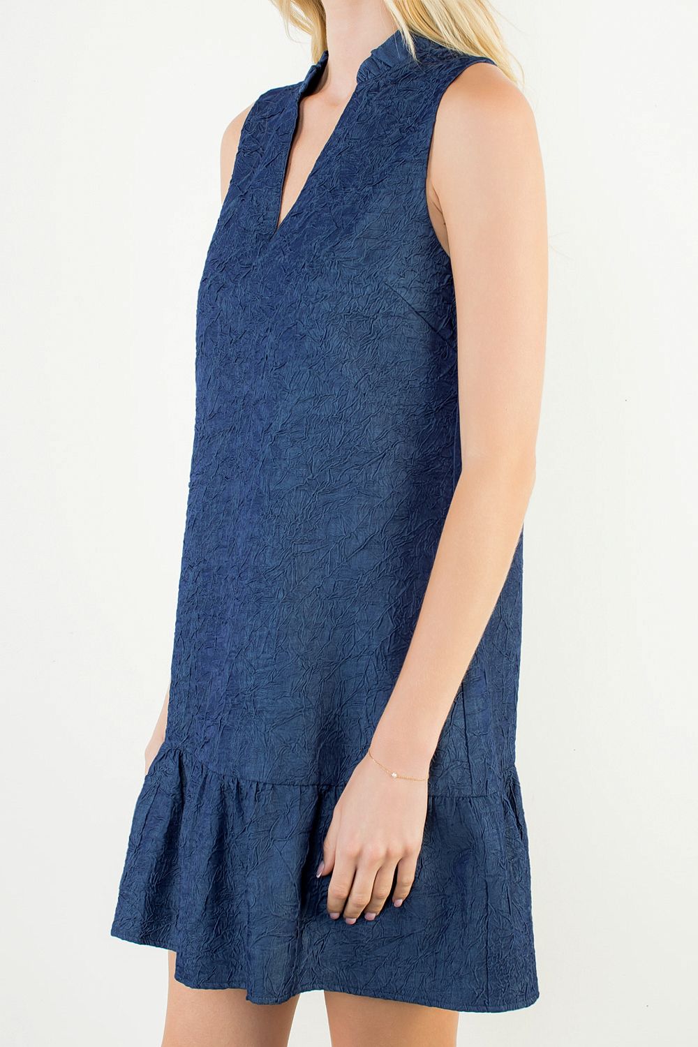 Sleeveless Textured Dress