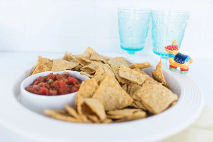 nora fleming pinstripes melamine chip and dip