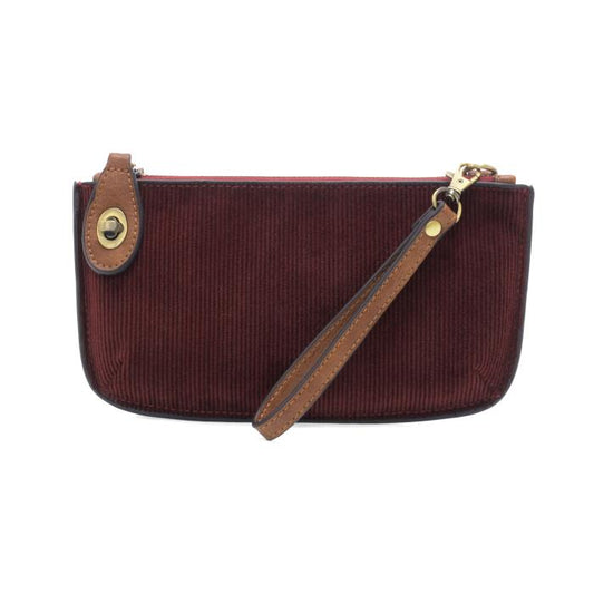 Wine Corduroy Mini Crossbody