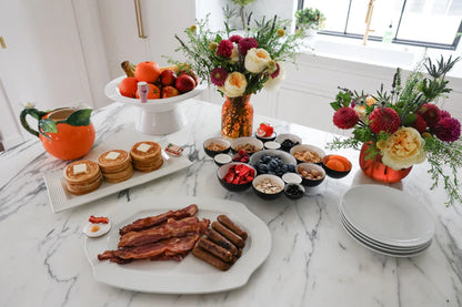 nora fleming pinstripes pretty platter