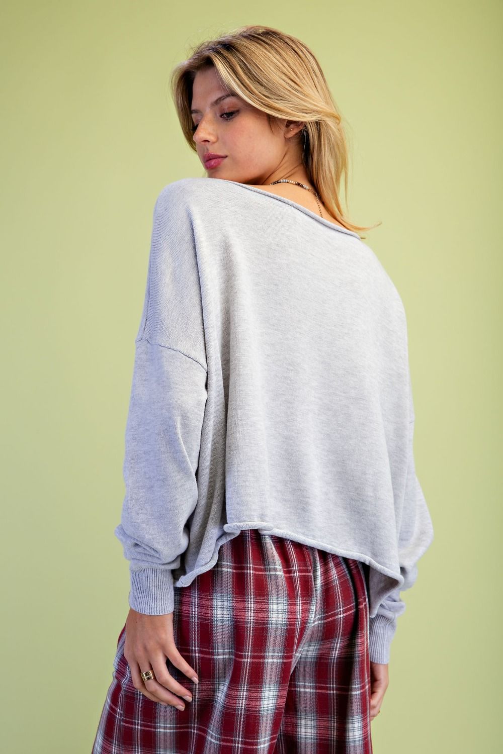Heather Grey Knit Sweater