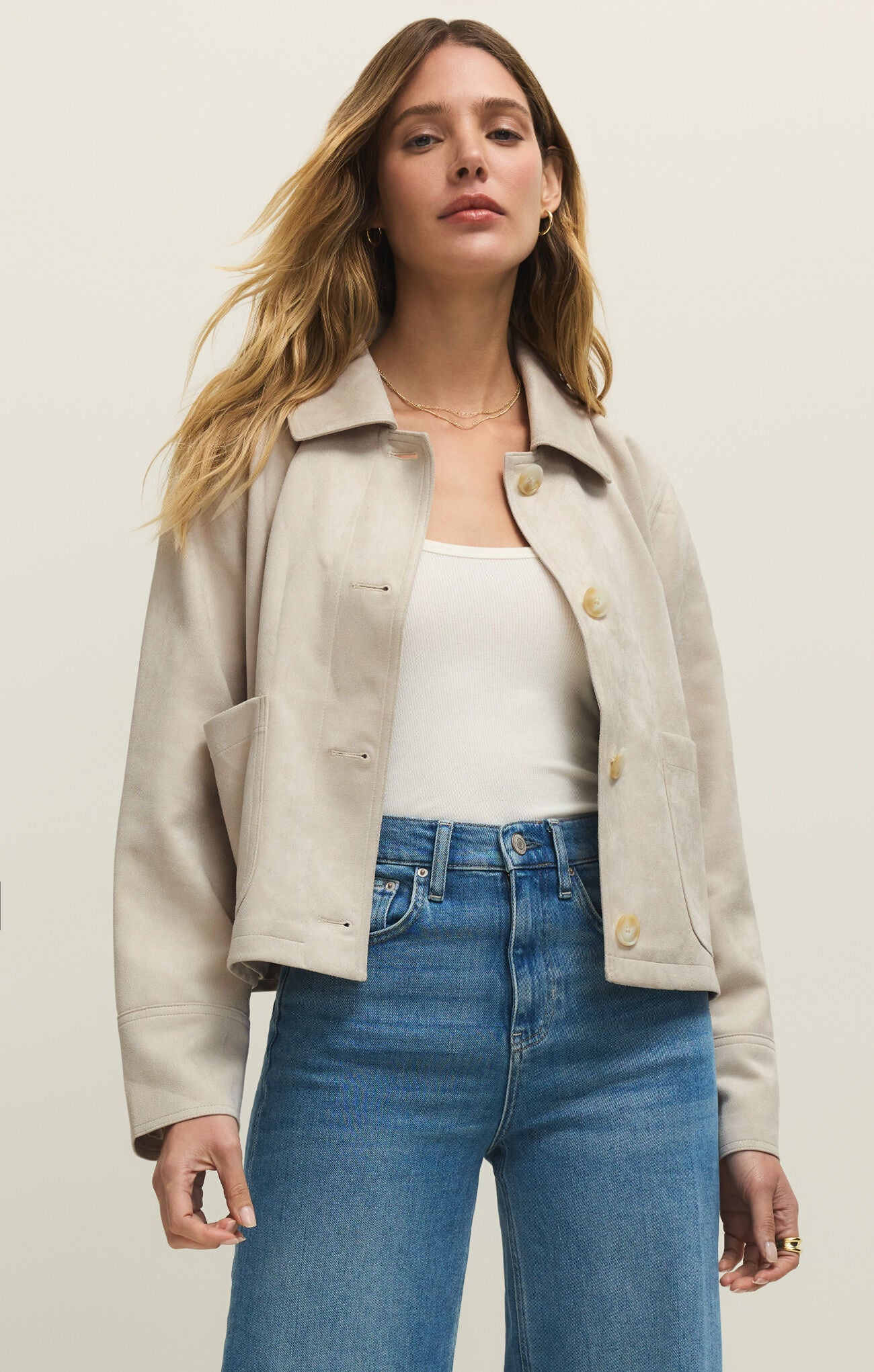 Dillon Faux Suede Jacket