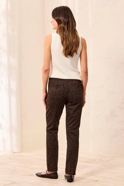 Soft Ponte Elastic Waist Pull-On Pants