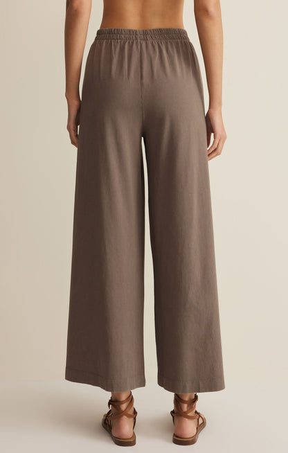 Scout Jersey Crop Flare Pant- Taupe