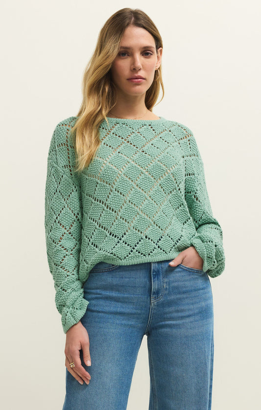 Hullen Diamond Crochet Sweater
