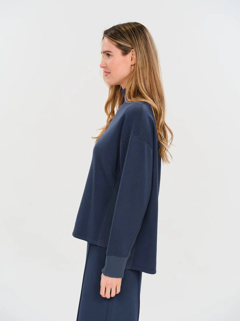 scuba mock neck [navy]