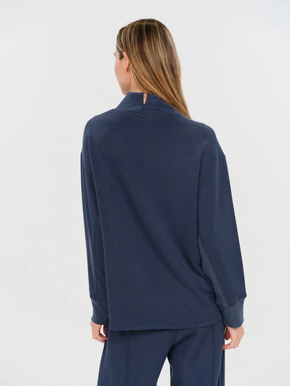 scuba mock neck [navy]