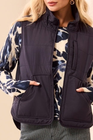 Packable Puffer Vest Sapphire
