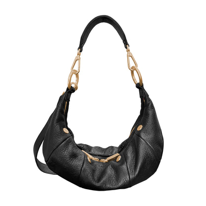 Erica Sml- Black/Brushed Gold