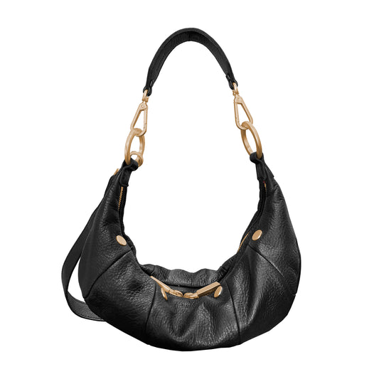 Erica Sml- Black/Brushed Gold