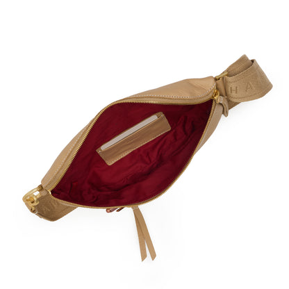 Charles Crossbody Med- Toasty Sand/Brushed Gold