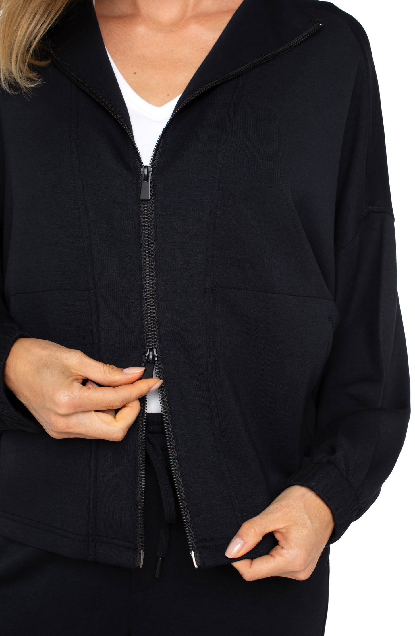 Zip Up Funnel Neck Jacket