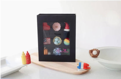 nora fleming 9 piece black keepsake box