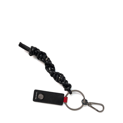 Knotted Key Ring- Noir Smooth