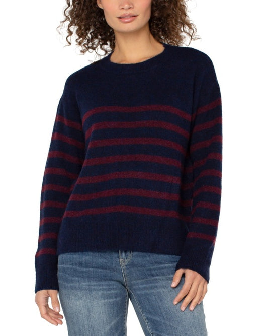 Long sleeve crew neck sweater